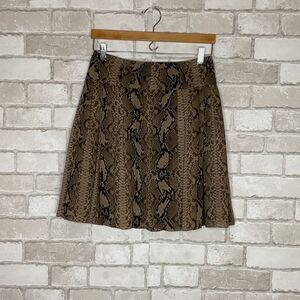 Vince Camuto Snakeskin Pleated Skirt Size 2P